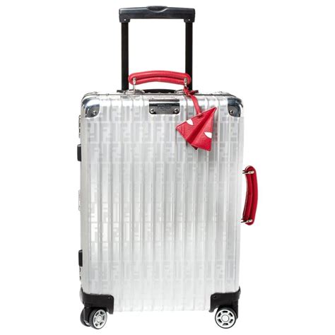 fendi rimowa luggage for sale|Fendi x Rimowa Zucca FF Aluminum Cabin Suitcase .